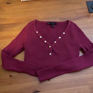 WHBM Henley sweater XS